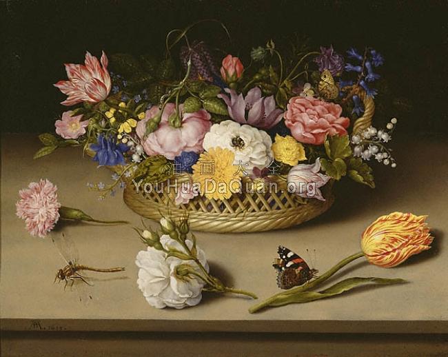 Still-Life of Flowers - 安布罗修斯·博斯查尔特